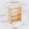 Rev-A-Shelf Maple Veneer, Light Brown, 14.75 in W, 25.5 in H, 21.63 in D, 21.63 in L, Light Brown 448-BCSC-14C - alternate 2